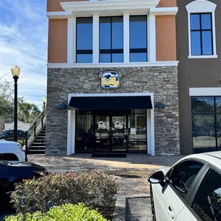 Signage and entrance