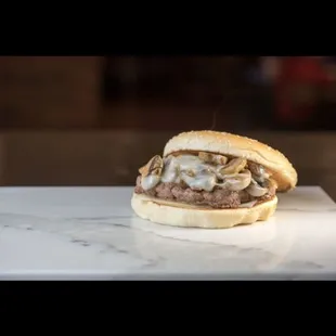 Mushroom Swiss Burger