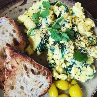 Ginger Spinach Scramble