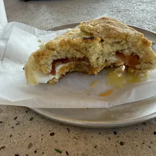 Bacon, egg, &amp; cheese biscuit w/ bacon jam