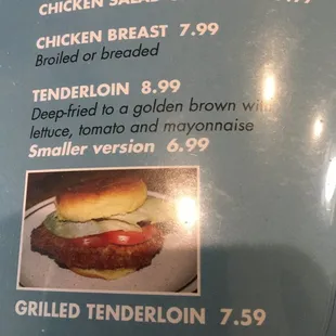 Since my picture of my Tenderloin Sandwich did not turn out, I am posting this picture for reference! ENJOY!