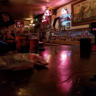 The ambiance of the track from the big table