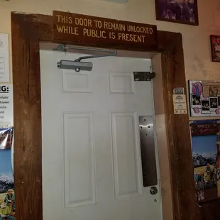 The front door.