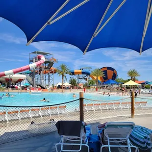 Wave Pool - lots of chairs in the sun - 9/17/23