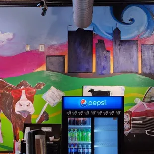 Cow mural