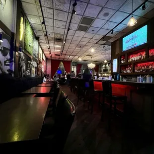 View from the back looking past the bar to the front