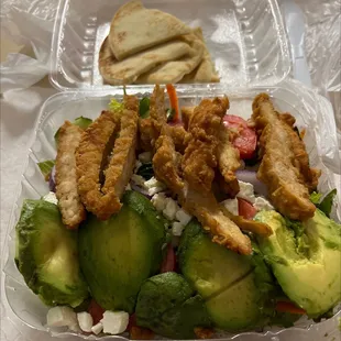 Wrong salad again! No dressing provided