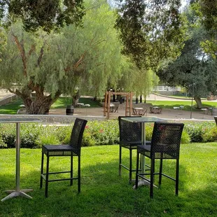 Outdoor patio seating available