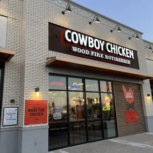 the front of the restaurant