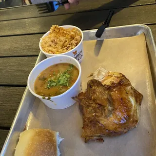 1/4 Chicken & Brisket