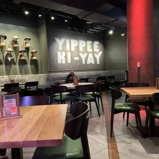 Inside the restaurant