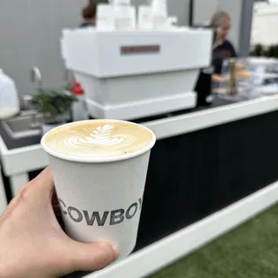 Latte: A light roast shot with a clean, sweet, and perfectly balanced taste.