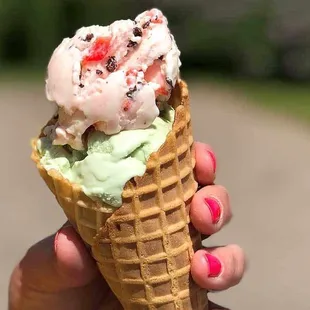 That feeling when you get to the Mint Chip scoop after Kitty Kitty Bang Bang