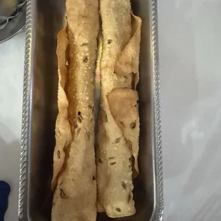 Papadum Rolls. So cute.