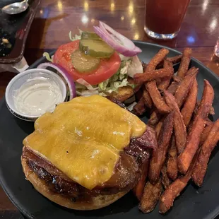 Bourbon burger