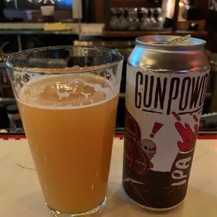Gunpowder IPA can was the only decent one.