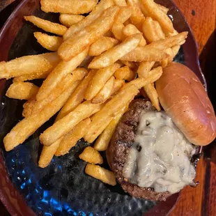 Mushroom Swiss burger