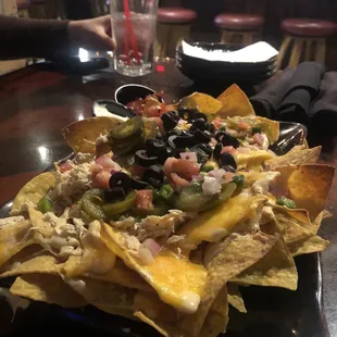 Nachos with chicken
