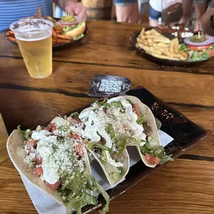 Pulled pork tacos. Really good!