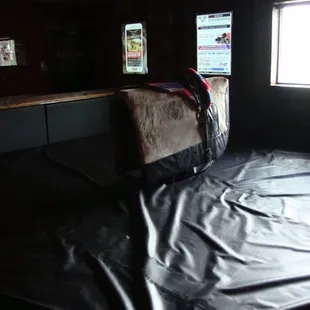 Mechanical bull in case you want to throw up after dinner!