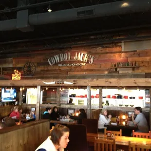 the interior of the restaurant