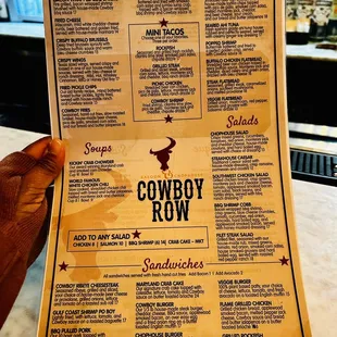 Menu 12/23