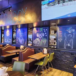 sushi and sashimi, interior