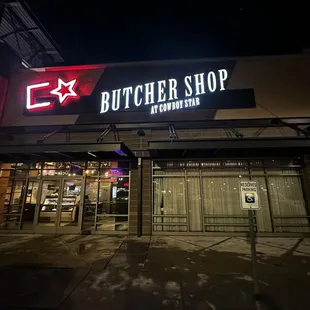 Front Entrance to Cowboy Star Butcher Shop