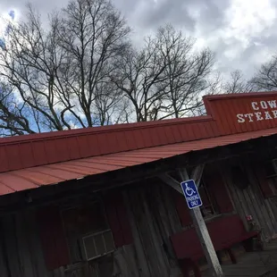 the front of the building