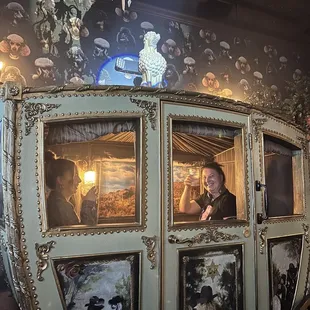 View of the Poodle Stagecoach- seats 4 with a 45-minute time limit