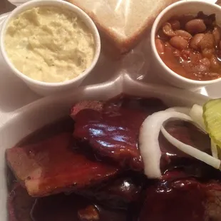 Brisket plate. Ok but not the best.