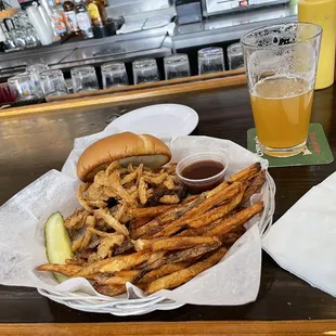 The wrangler and fries