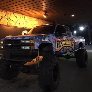 A great place to bring visitors who don't always get to see these monster trucks.