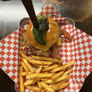 The insanely incredible Smash Burger for breakfast