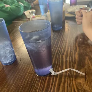 Drinks, full bellies after our huge meal