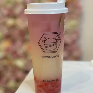 Calpico. Sparkling water. Strawberry Jelly.