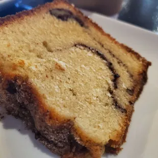 Coffee Cake. Thick slice and nice and crumbly top.