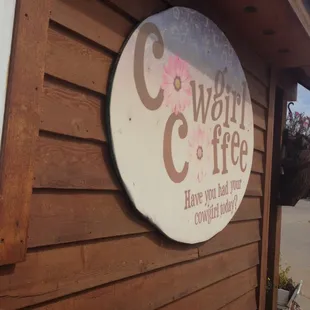 a sign on the side of a building