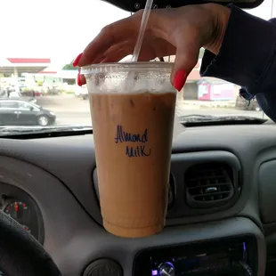 Almond milk is delicious!