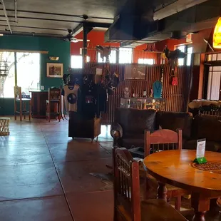 the inside of a restaurant