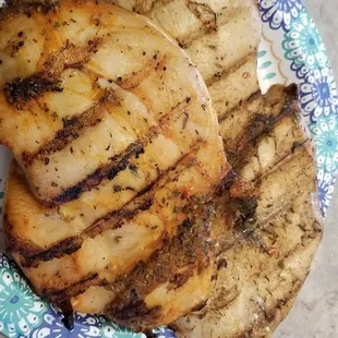 On sale this week. $2.29 a pound.  Marinated Sun dried tomato chicken and marinated Caribbean jerk chicken. I grilled it, just amazing.