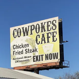 Giant sign right on I40