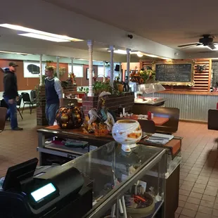 interior, sushi and sashimi