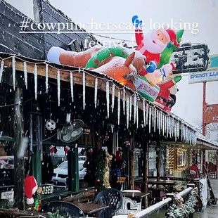 Snow storm at Cowpunchers