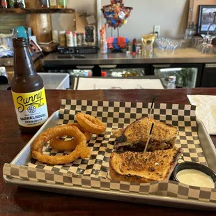 Grilled Chicken sandwich with bacon onion jam