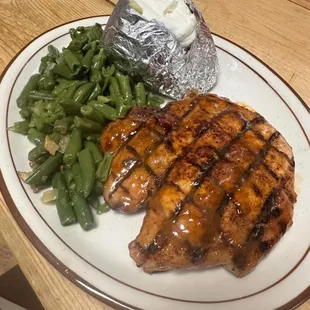 chicken apricot glazed pork chop!