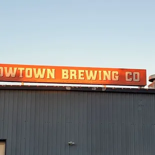 a sign on top of a building