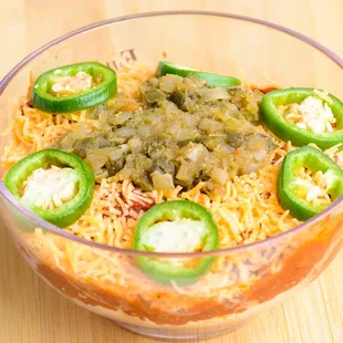 a bowl of food on a table