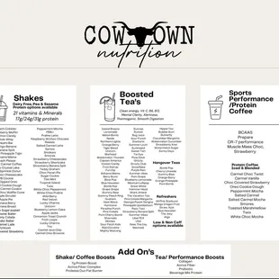 Our Menu
Meal replacement shakes
Healthy Energy Boosted drinks
Protein Coffee