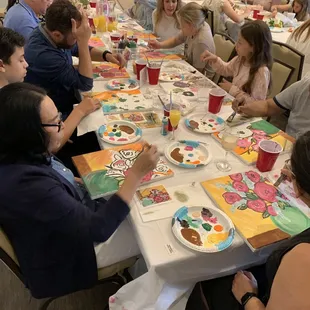 Mother's Day paint party at Bridlewood Golf Club